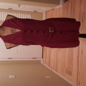 Ladies Wool, Nylon, and Mohair Dress with Belt.